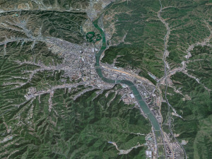 Chengde city Hebei China 45km 3D Model