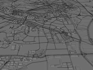 Chengde city Hebei China 45km 3D Model