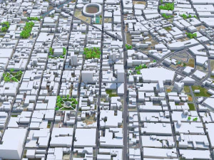 Cucuta North Santander city Colombia 20km 3D Model