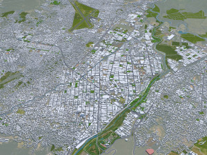Cucuta North Santander city Colombia 20km Modèle 3D