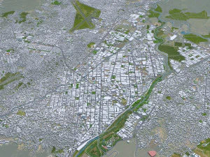 Cucuta North Santander city Colombia 20km 3D Model