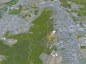Cucuta North Santander city Colombia 20km 3D Model
