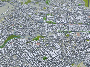 Cucuta North Santander city Colombia 20km 3D Model
