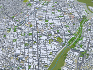Cucuta North Santander city Colombia 20km Modèle 3D