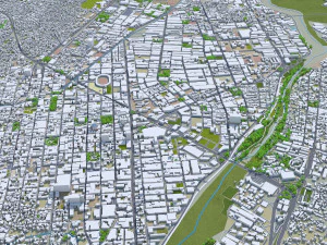 Cucuta North Santander city Colombia 20km 3D Model