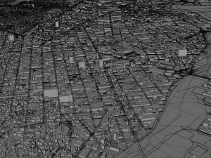 Cucuta North Santander city Colombia 20km 3D Model