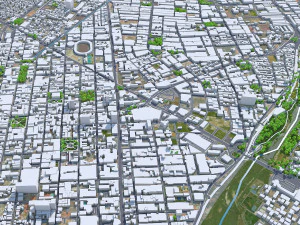 Cucuta North Santander city Colombia 20km 3D Model