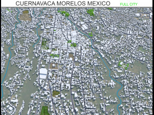 Cuernavaca city Morelos Mexico 30km Modèle 3D