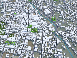 Cuernavaca city Morelos Mexico 30km 3D 모델