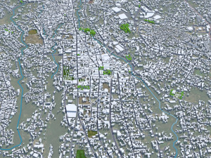 Cuernavaca city Morelos Mexico 30km 3D 모델