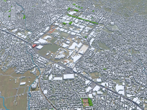 Cuernavaca city Morelos Mexico 30km 3D 모델