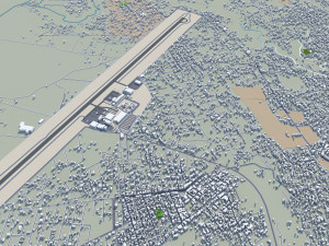 Cuernavaca city Morelos Mexico 30km 3D 모델