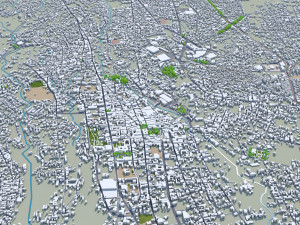 Cuernavaca city Morelos Mexico 30km 3D 모델