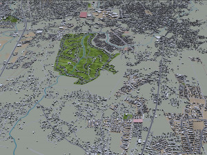 Cuernavaca city Morelos Mexico 30km 3D 모델