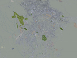 Cuernavaca city Morelos Mexico 30km 3D 모델