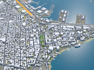 Dakar city Senegal 20km Modelo 3D