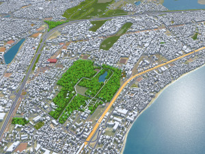 Dakar city Senegal 20km Modelo 3D