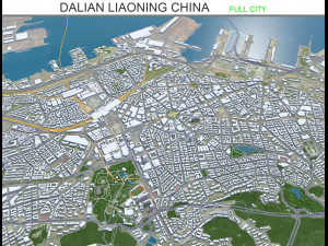Dalian Liaoning city China 130km 3D Model