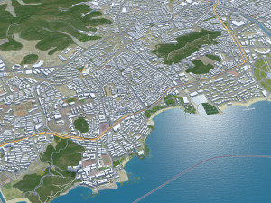 Dalian Liaoning city China 130km 3D Model
