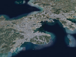 Dalian Liaoning city China 130km 3D Model