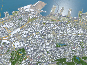 Dalian Liaoning city China 130km 3D Model