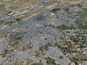 Damascus city Syria 40km 3D 모델