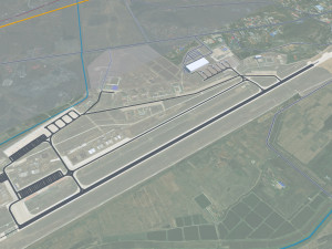 Dandong city Liaoning China 35km 3D 모델