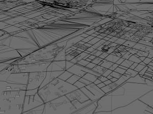 Dandong city Liaoning China 35km 3D 모델
