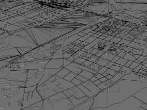 Dandong city Liaoning China 35km 3D Model