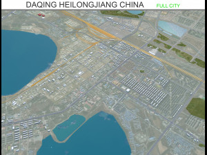 Daqing Heilongjiang city China 120km 3D 模型