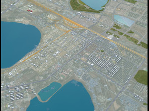 Daqing Heilongjiang city China 120km Modelo 3D