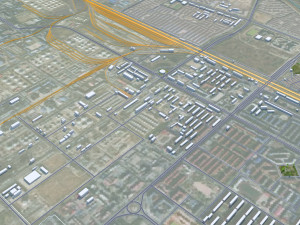 Daqing Heilongjiang city China 120km Modelo 3D