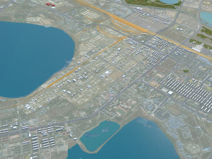 Daqing Heilongjiang city China 120km Modelo 3D