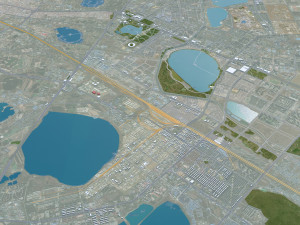 Daqing Heilongjiang city China 120km Modelo 3D