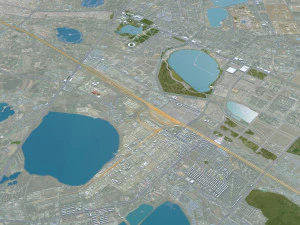 Daqing Heilongjiang şehri &Ccedil;in 120km 3D Model