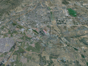 Datong city Shanxi China 50km Model 3D