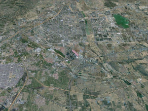Datong city Shanxi China 50km 3D Model