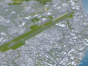 Davao City Philippines 40km 3D Model