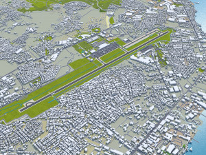 Davao City Philippines 40km 3D Model