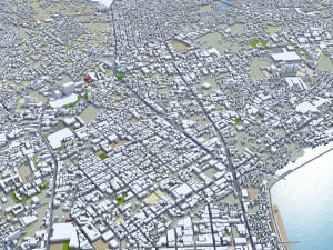 Davao City Philippines 40km 3D Model