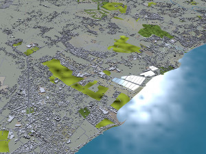 Davao City Philippines 40km 3D Model