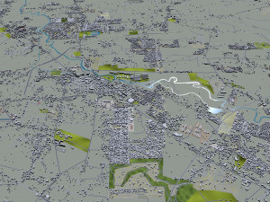 Davao City Philippines 40km 3D Model