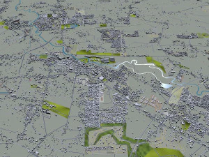 Davao City Philippines 40km 3D Model