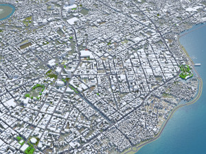 Davao City Philippines 40km 3D Model