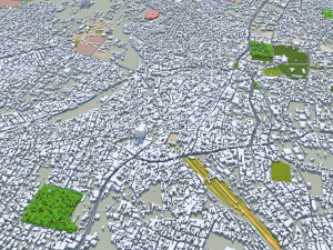 Dehradun city Uttarakhand India 30km 3Dモデル