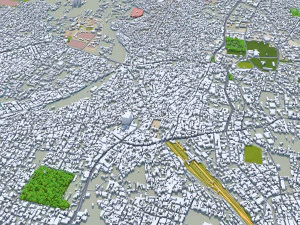 Dehradun city Uttarakhand India 30km 3D Model