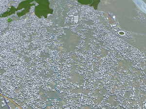 Dehradun city Uttarakhand India 30km 3Dモデル