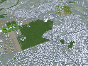 Dehradun city Uttarakhand India 30km 3Dモデル