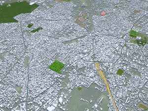 Dehradun city Uttarakhand India 30km 3Dモデル