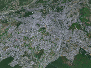 Dehradun city Uttarakhand India 30km 3Dモデル